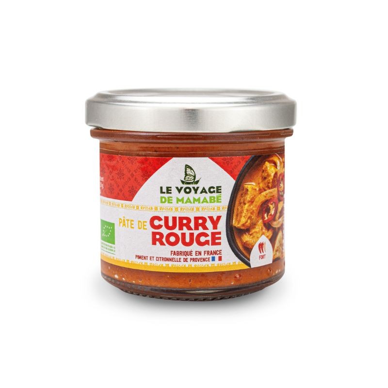 Le Voyage de Mamabé -- Pate pour Curry rouge bio - 105 g – Aventure bio