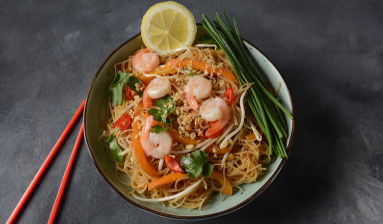 Pad Thaï aux crevettes Pad Thaï aux crevettes