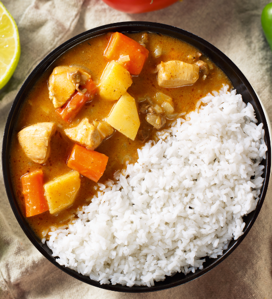 Curry japonais au poulet, carottes et pommes de terre