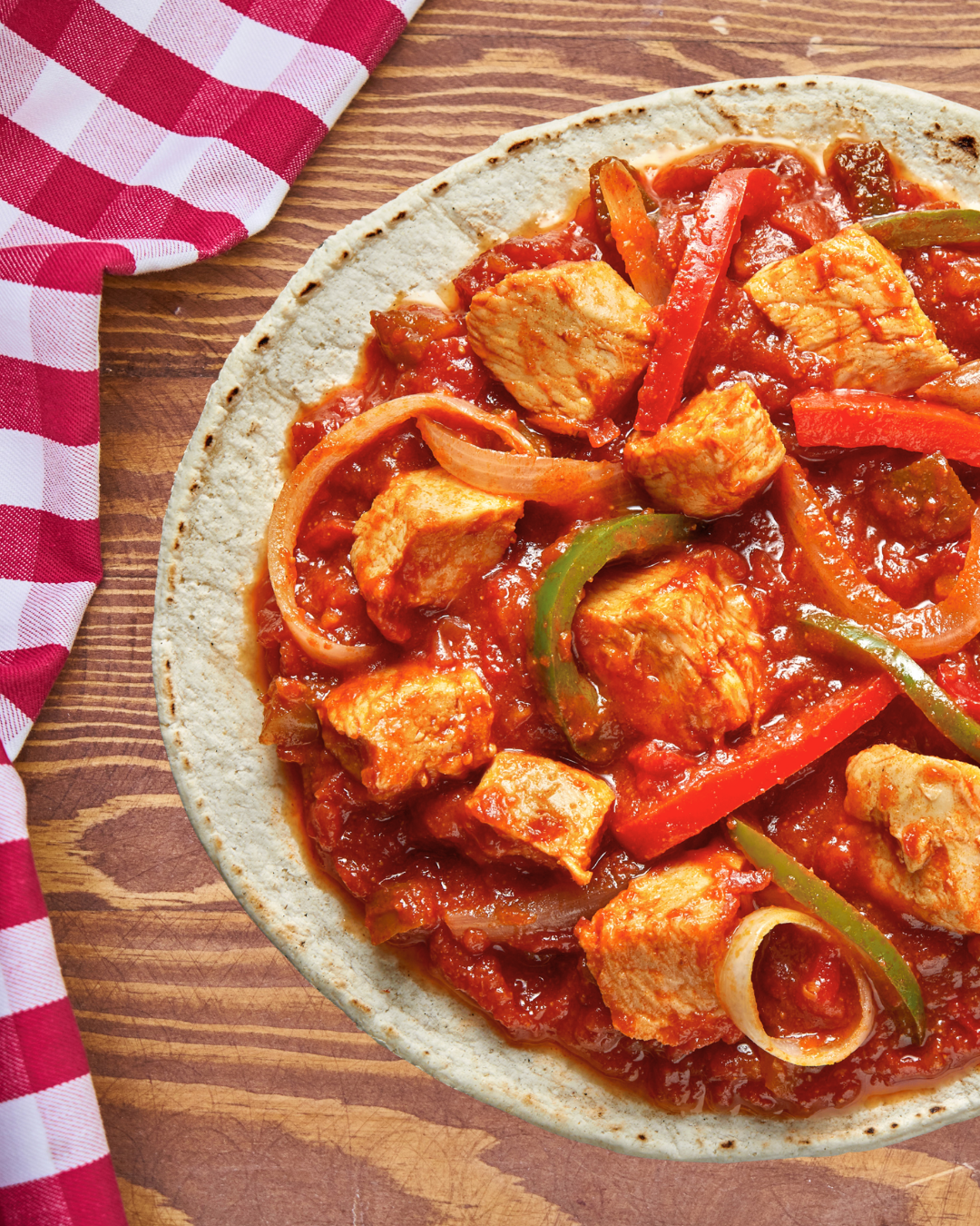 Fajitas classiques au poulet et sauce Fajitas